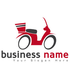 logo livraison, scooter
