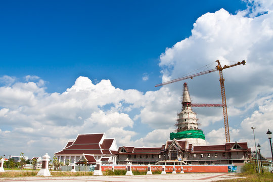 Temple under construction