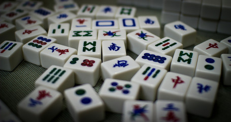 Chinese gambling game tiles
