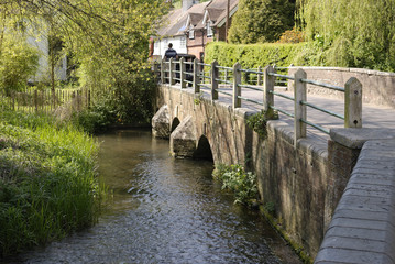 Fototapeta na wymiar River Darent at Shoreham. Kent. England.