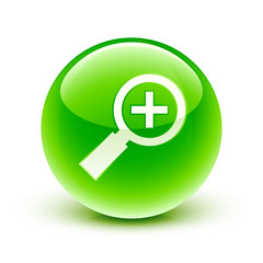 Fototapeta premium icône loupe / magnifying glass icon