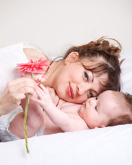 Mother and baby