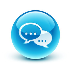 icône conversation / speech bubble icon
