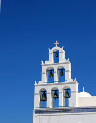 Greek church bell tower