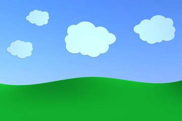 Obraz premium cartoon landscape