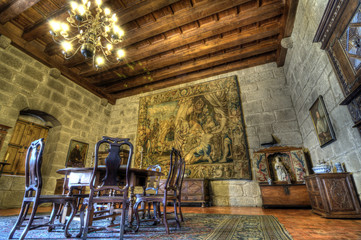 Dukes Palace of Bragança Interior, Guimarães, Portugal.