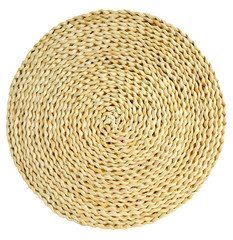 woven round hand made background isolated