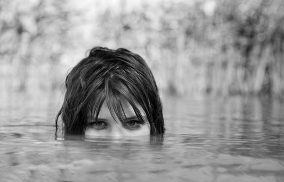 Girl in the river.