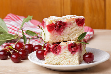 Cherry sponge slice