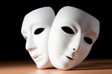 Masks with theatre concept
