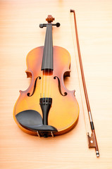 Violin isolated on the white