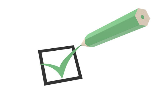 Checkmark and a Pencil