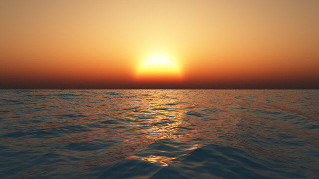 ocean sun