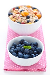 Bilberry and muesli