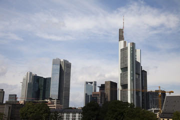 Fototapeta na wymiar Skyline of Frankfurt