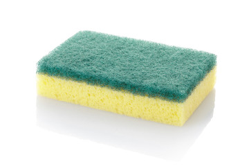 Sponge isolated on white, clipping path included