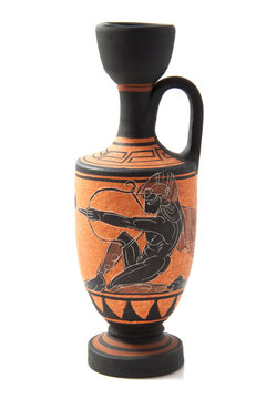Decorated greek vase