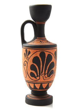 Decorated greek vase