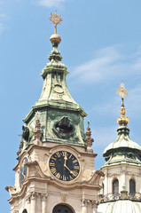 Fototapeta na wymiar Saint Nicholas church at Prague