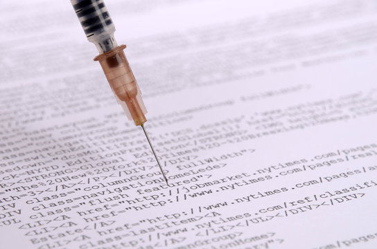 Syringe and html page