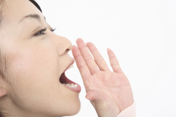 Obraz premium 叫ぶ女性