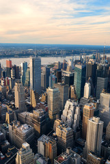 New York City Manhattan aerial view