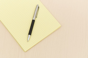 yellow note book