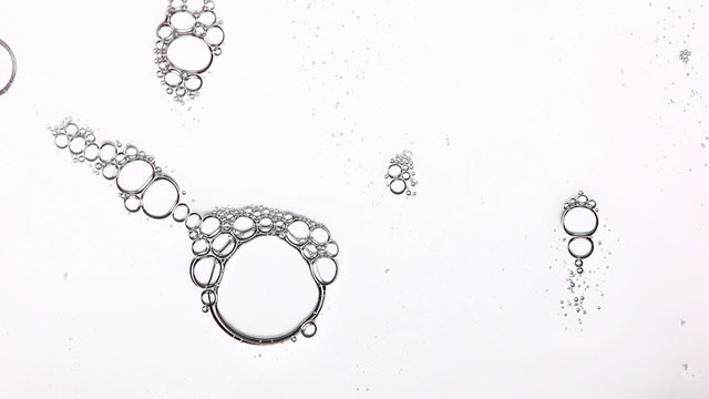 Soapsuds. Macroshooting.