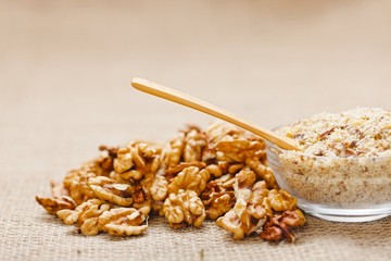 Spoon in walnut ground