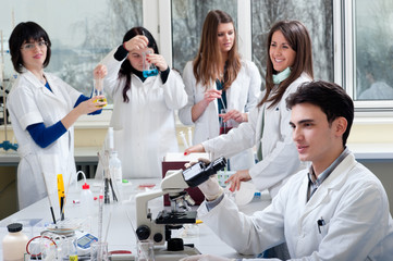 Fototapeta premium group of medical students