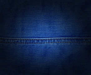 Stitched denim