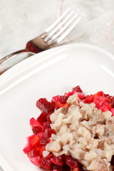 Russian beetroot salad