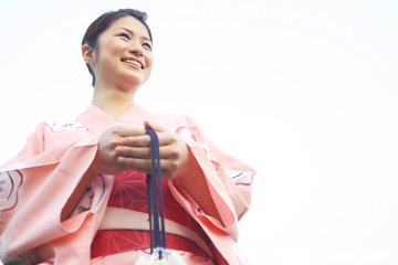 浴衣女性ポートレート