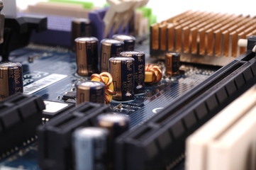 Circuit board close up