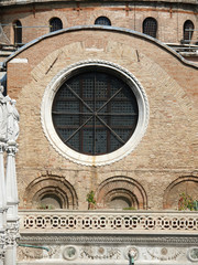 window in the side part of the Basilica St Mark's in Venice