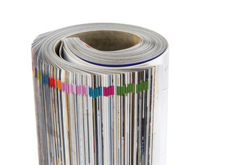 Magazine Roll isolated on white