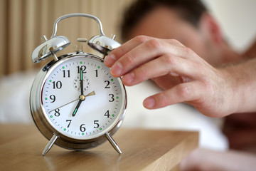 Turning off an alarm clock