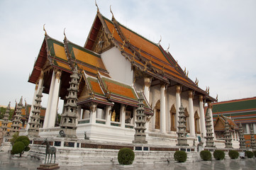 Fototapeta na wymiar Wat Suthat Bangkok Thailand
