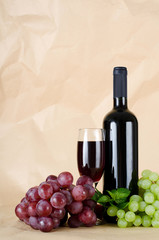 Obraz premium Red wine glass