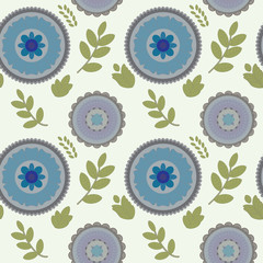 Seamless illustration of flowers