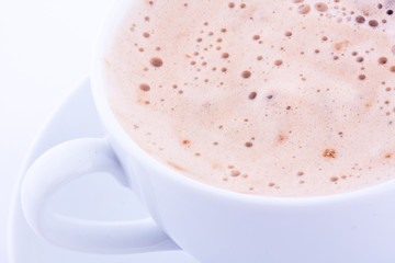 a cup of capuccino