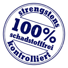 schadstofffrei strengstens kontrolliert button stempel