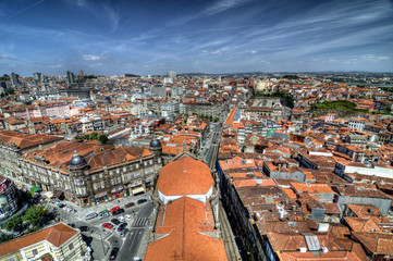 Fototapeta na wymiar Elevated View of Porto, Portugal.