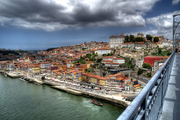 Obraz premium Porto View from Dom Luis I Bridge, Portugal.