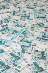 Russian Ruble. Background of money in 1000 rubles