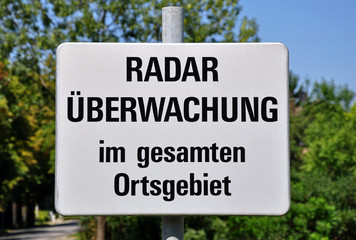 achtung radarkontrolle
