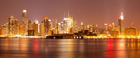 Fototapeta na wymiar New York City Skyline z New Jersey