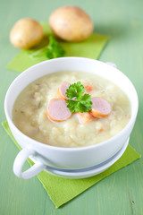 frische Kartoffelsuppe