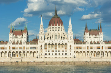 the hungarian parliament in budapest, detail