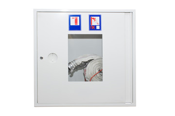 Fire extinguish equipment and hose in the wall